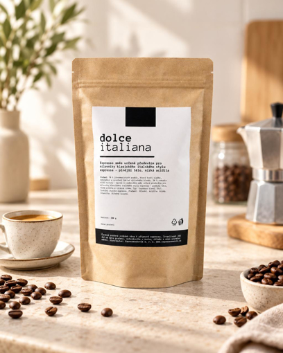 Obrazek Świeżo palona kawa DOLCE Italiana | 70% Arabica 200 g
